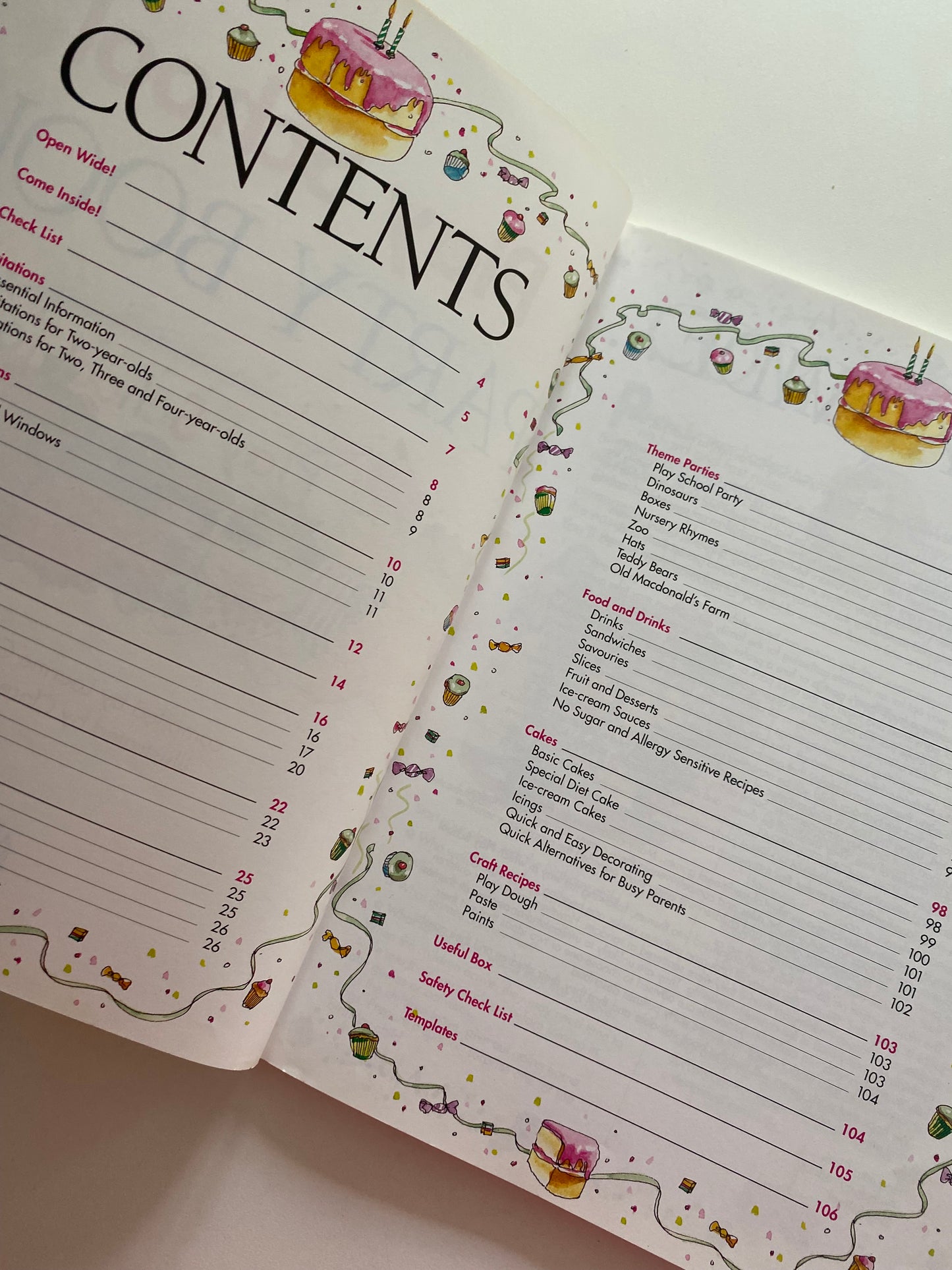 Vintage Play School Party Book