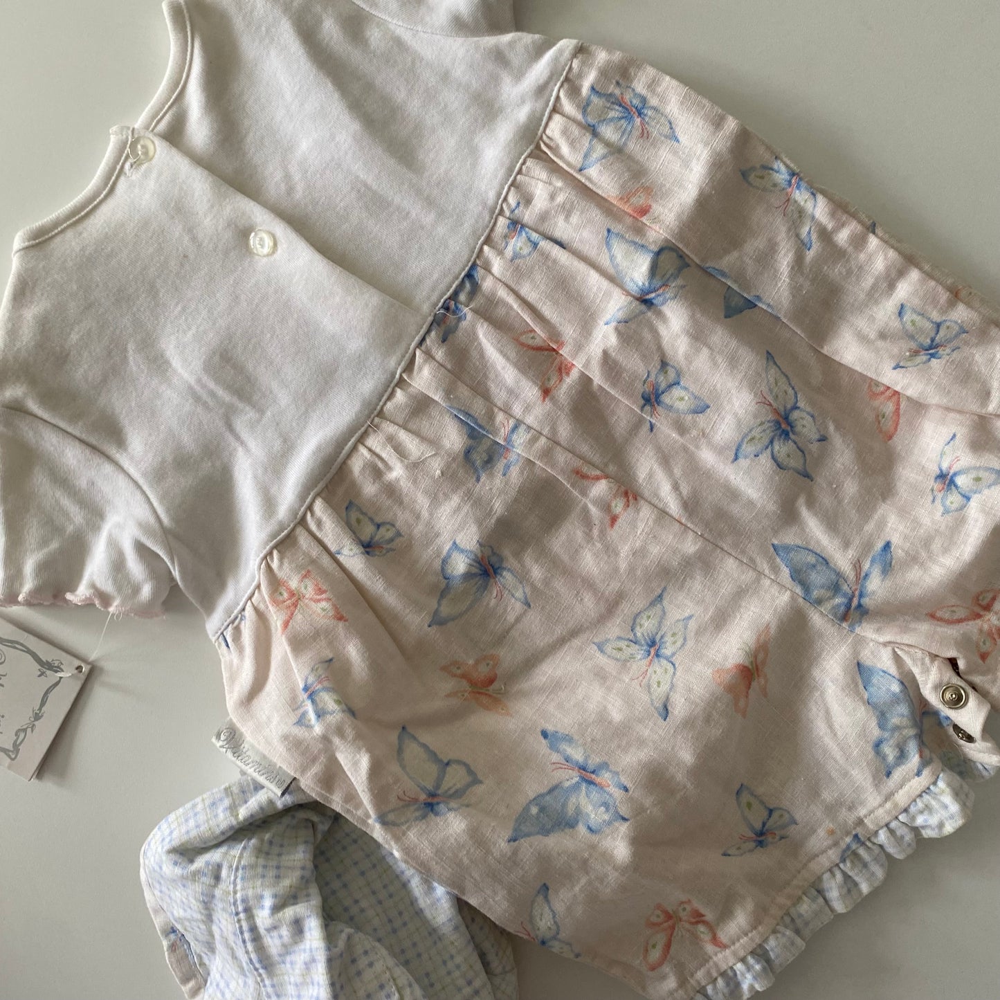 Vintage Romper & Hat - Size 6M (NEW)