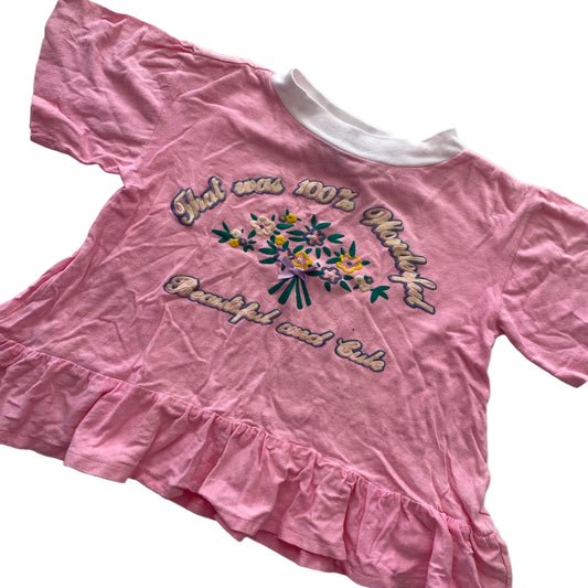 Vintage Kids Club Top - Size 6Y