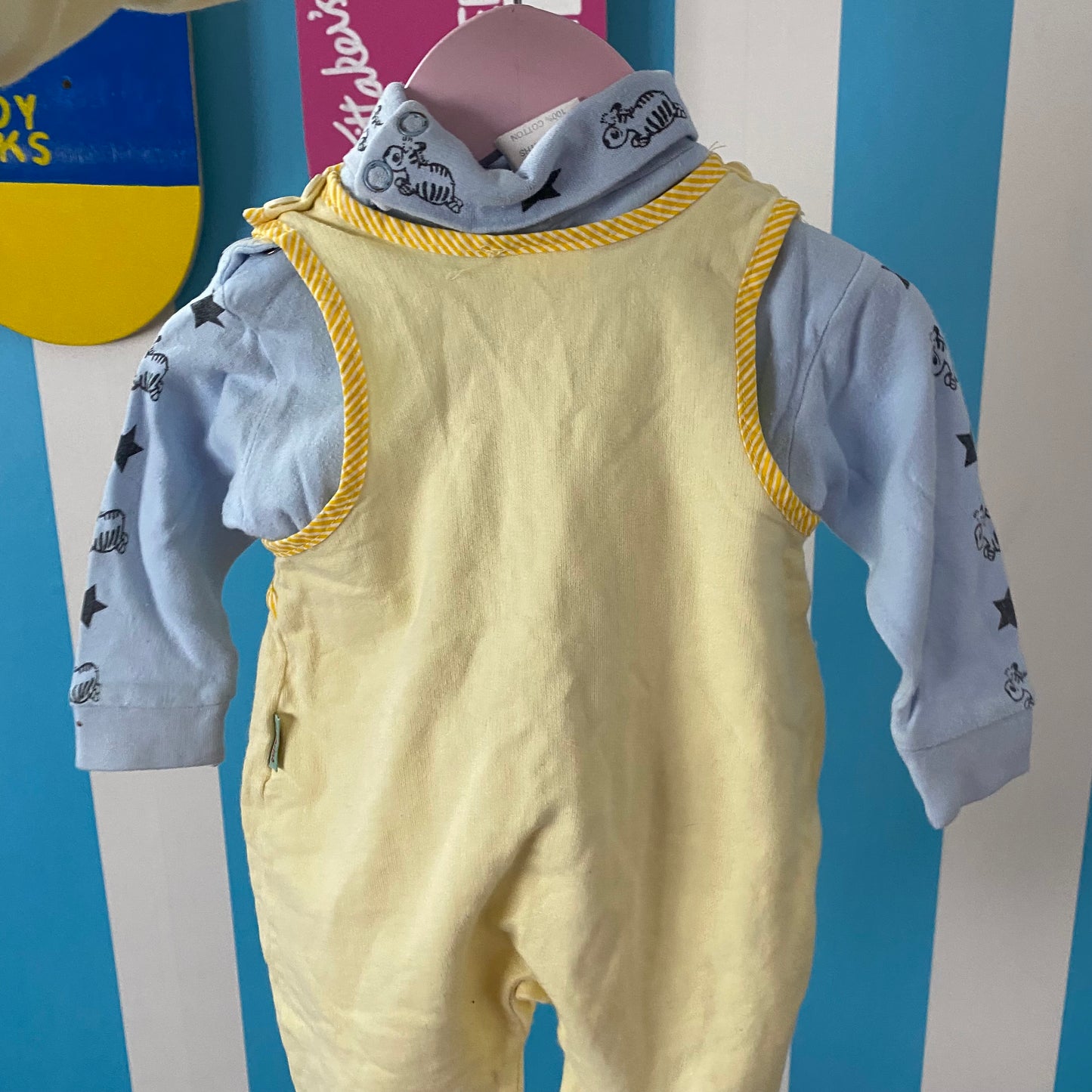 Vintage Skivvy & Overalls - Size 6M