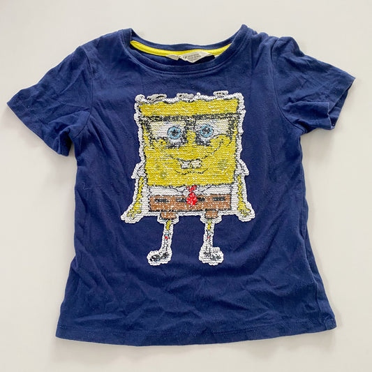 H&M SpongeBob Sequin Top - Size 3-4Y