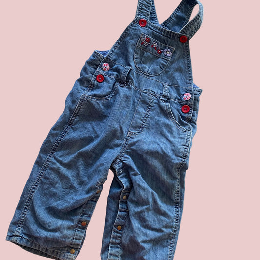 Pumpkin Patch Overalls - Size 12-18M