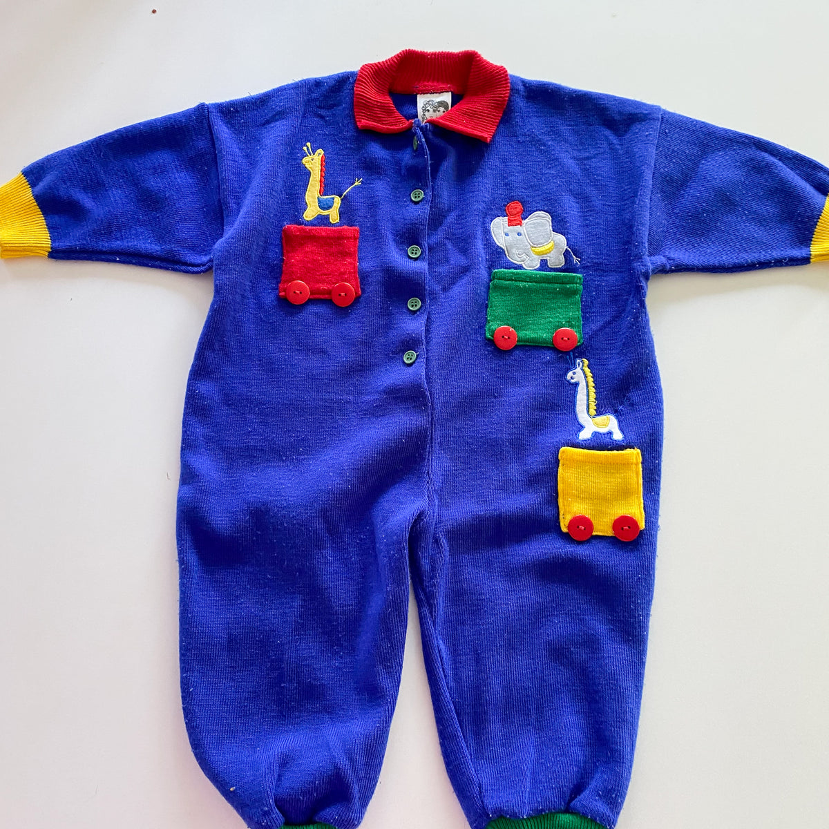 Vintage Chuckles Romper - Size 1