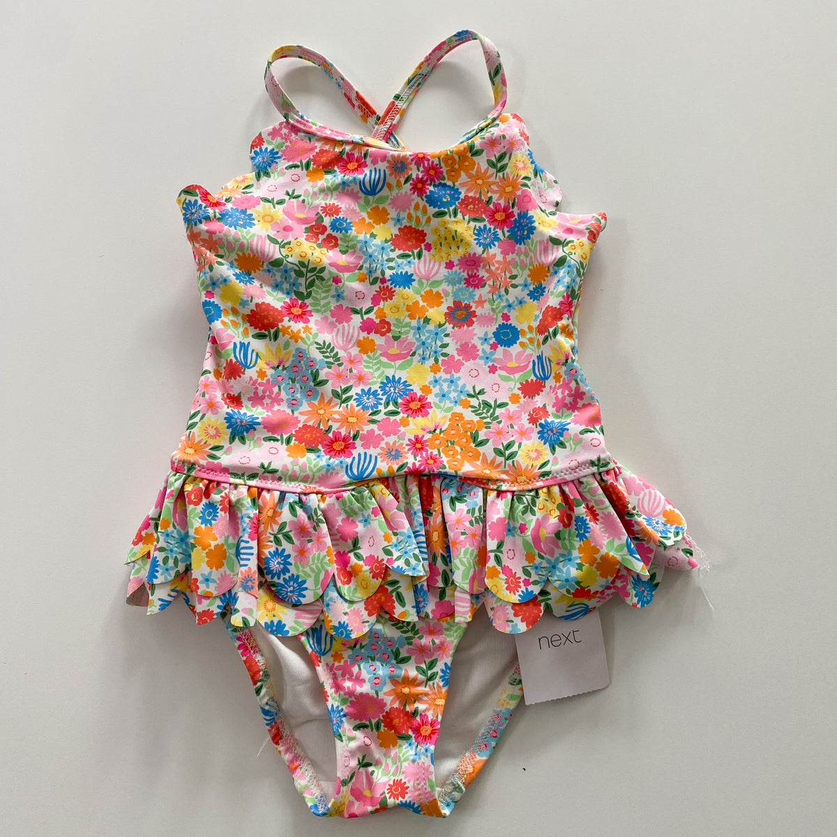 NEXT Floral Swimsuit - Size 1-2Y (NEW)
