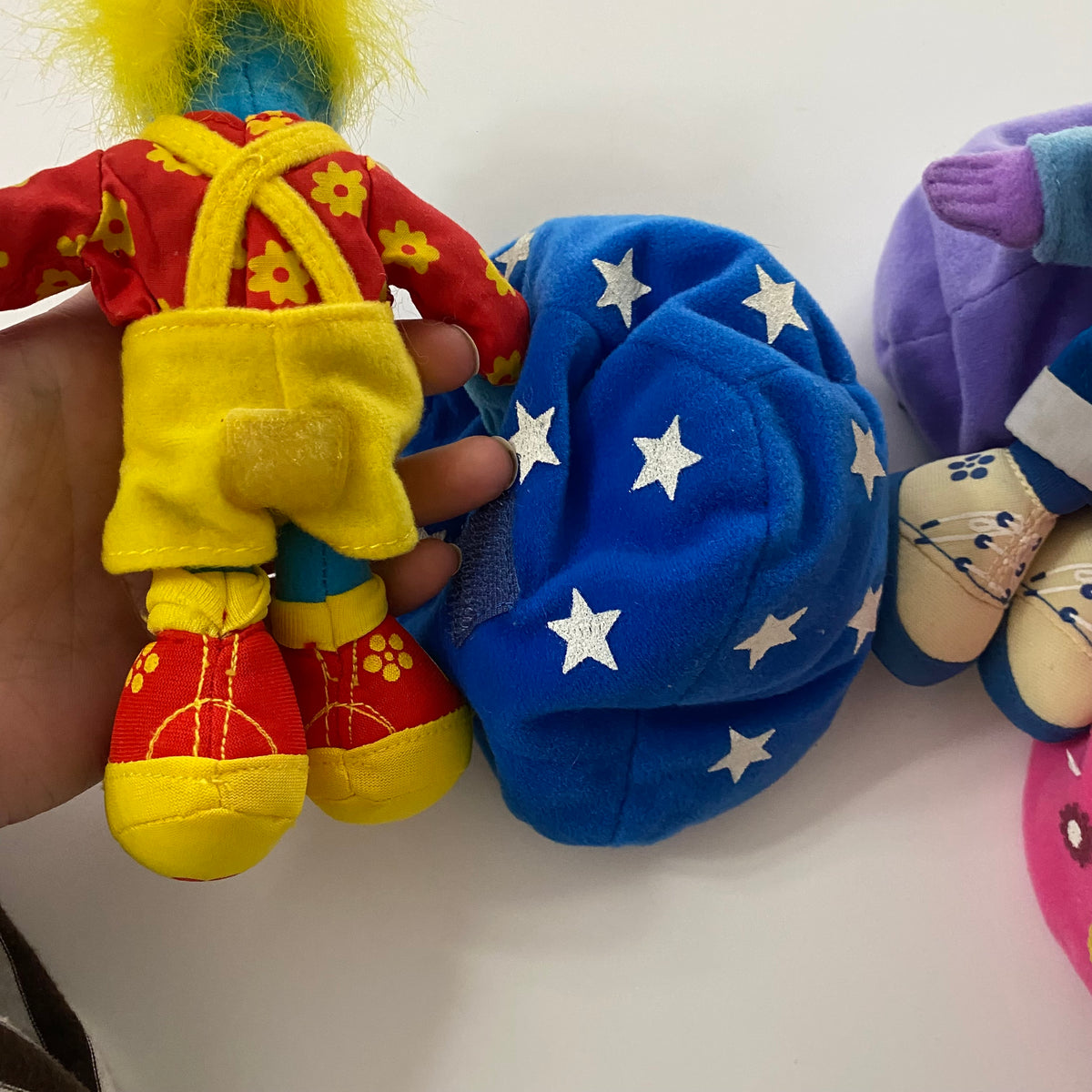 Vintage Tweenies Plush Set With Bean Bags