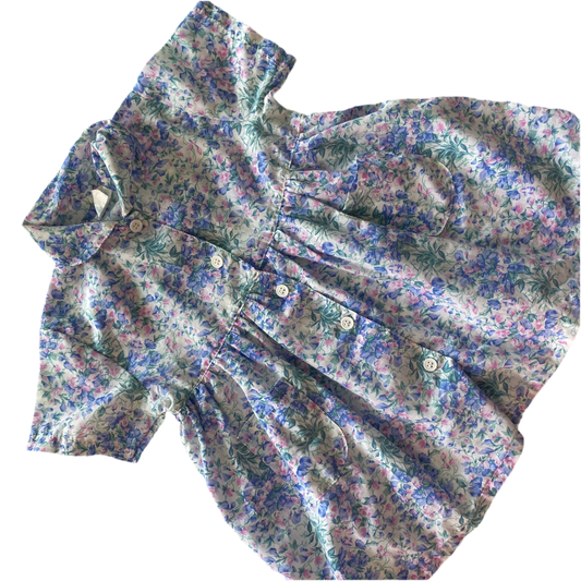 Vintage Floral Dress - Size 18M