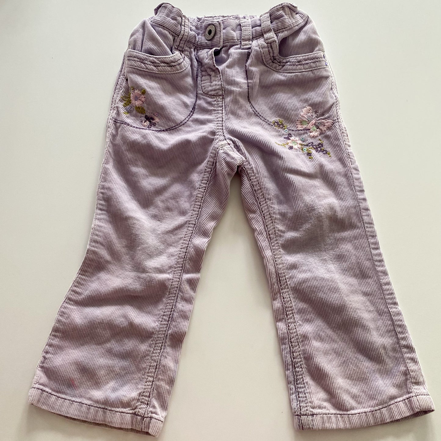NEXT Lavender Corduroy Flare Pants - Size 2