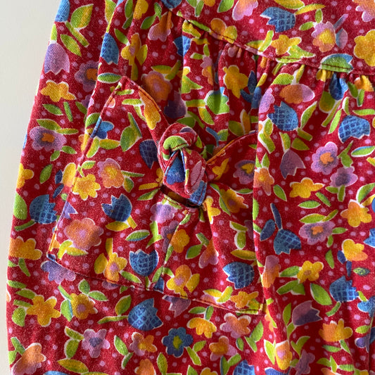 Vintage Floral Romper - Size 3-6Y