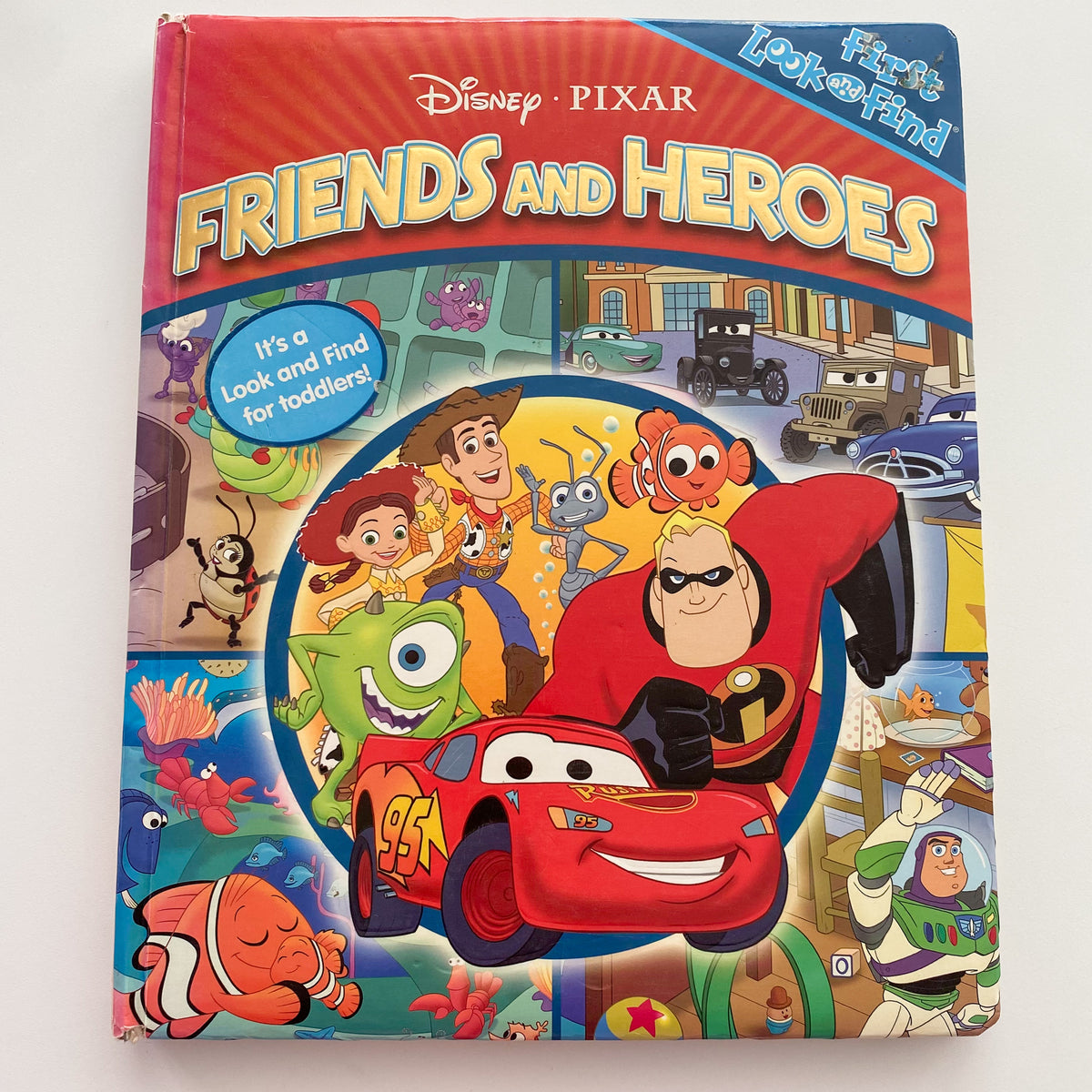 Disney Pixar Friends & Heroes First Look & Find Book