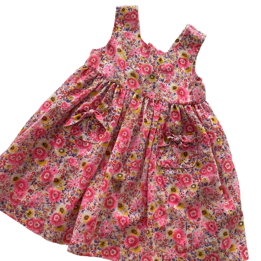 Vintage Floral Dress - Size 3-5Y