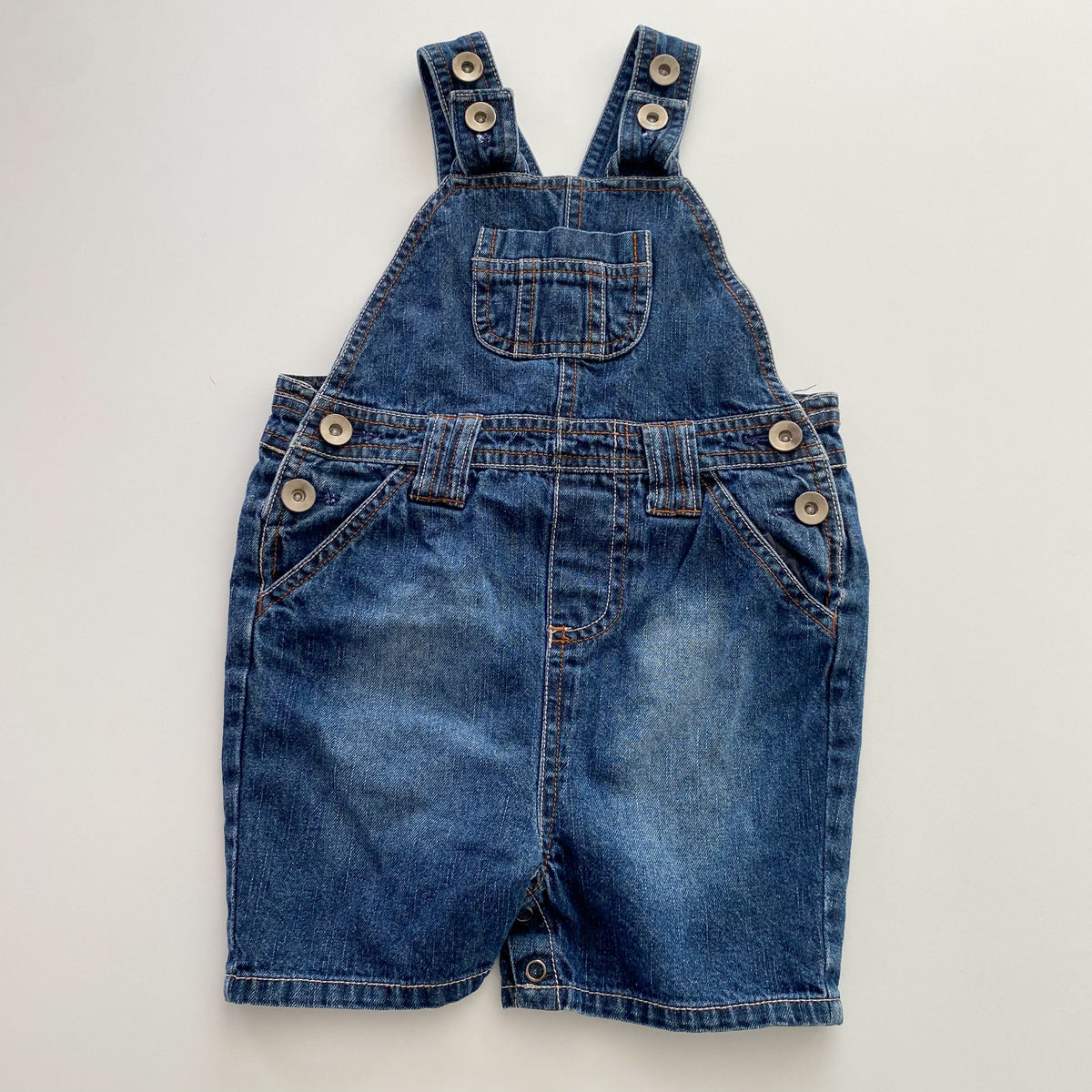 Teeny Weeny Denim Shortalls - Size 1