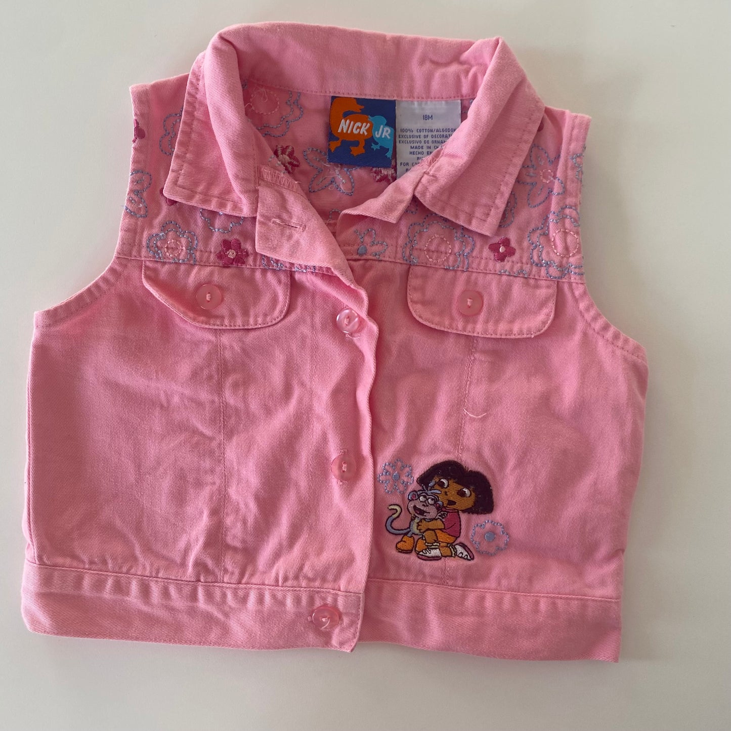 Dora The Explorer Vest - Size 18M