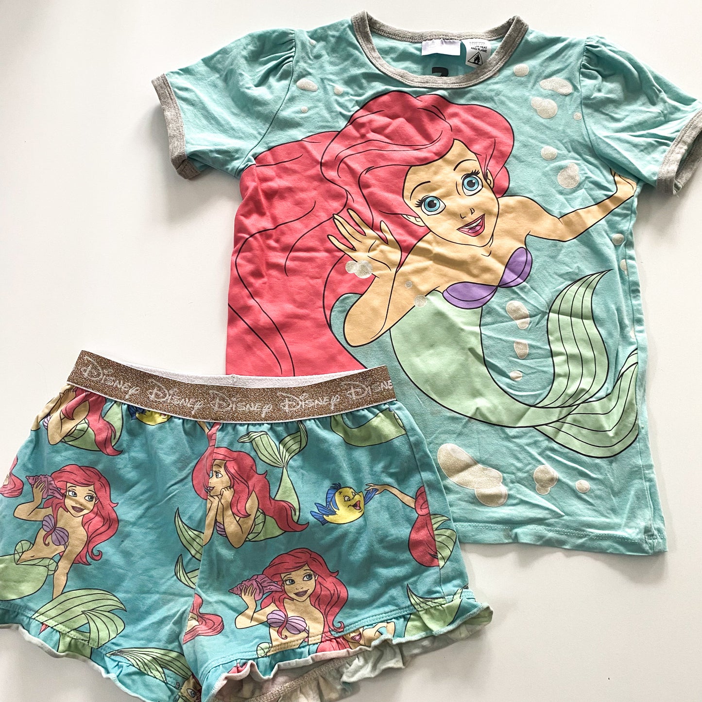 Cotton On Kids Disney Ariel Pyjamas - Size 7
