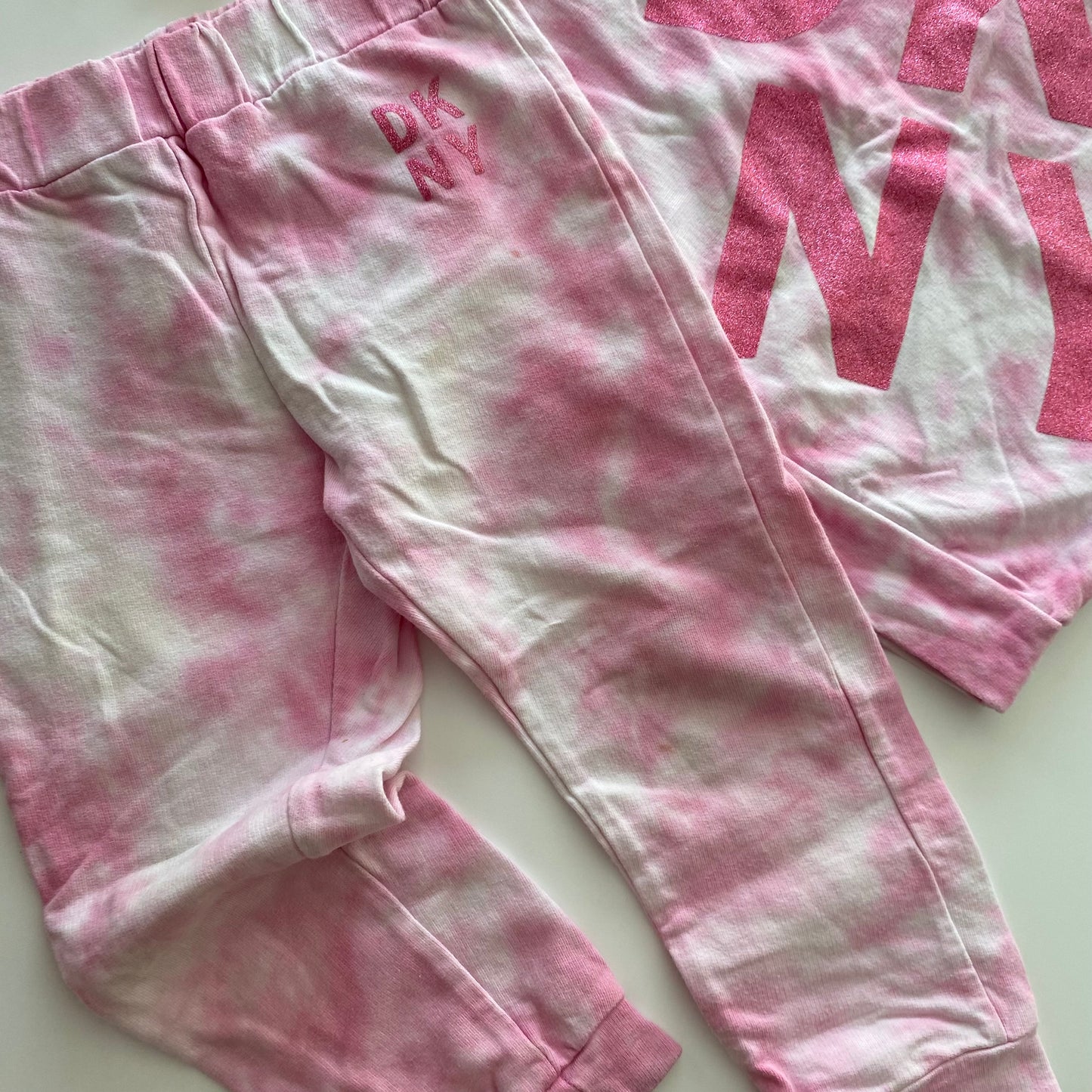 DKNY Pink Tie Dye Tracksuit - Size 2