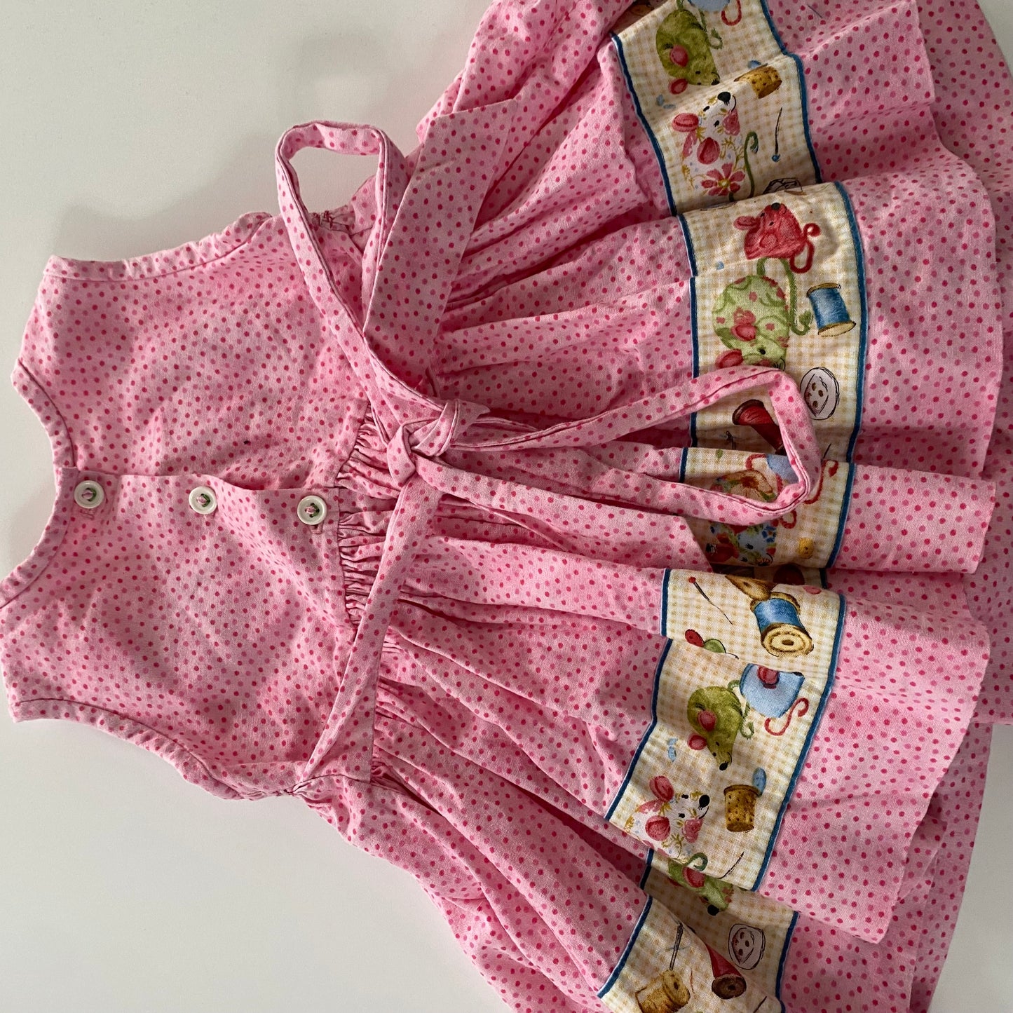 Vintage Smocked Dress - Size 12M