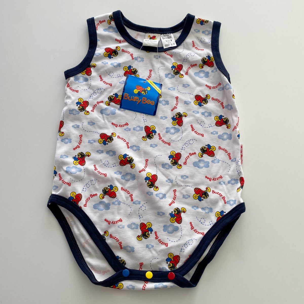 Vintage Buzzy Bee Bodysuit - Size 2 (NEW)