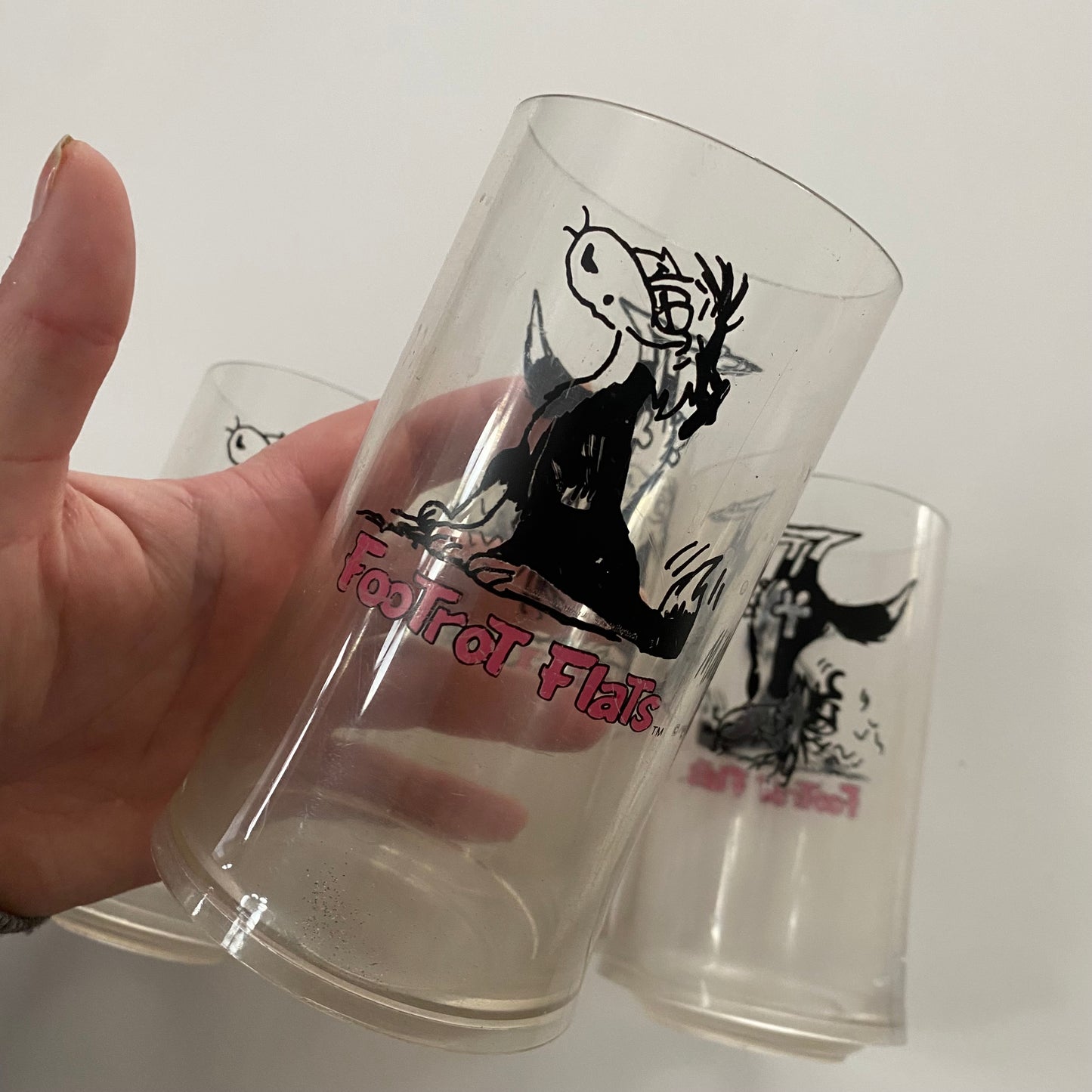 Vintage Footrot Flats Plastic Cups