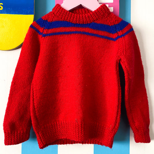 Handmade Knit Jumper - Size 3-5Y