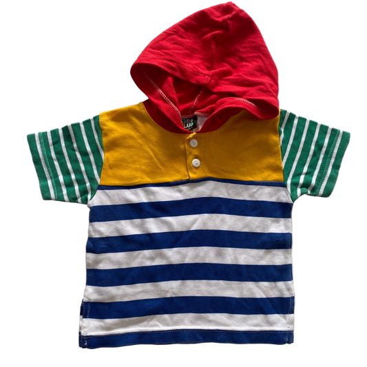 Vintage Kids Club Hooded Top - Size 1