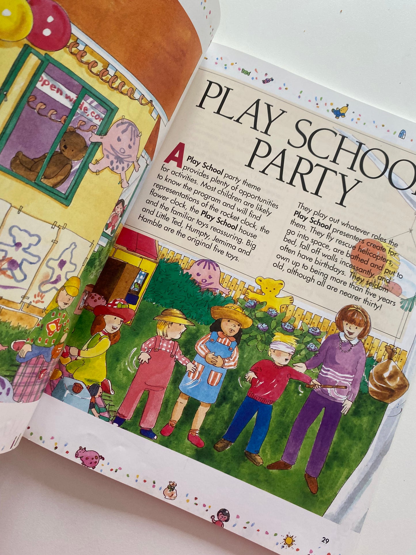 Vintage Play School Party Book