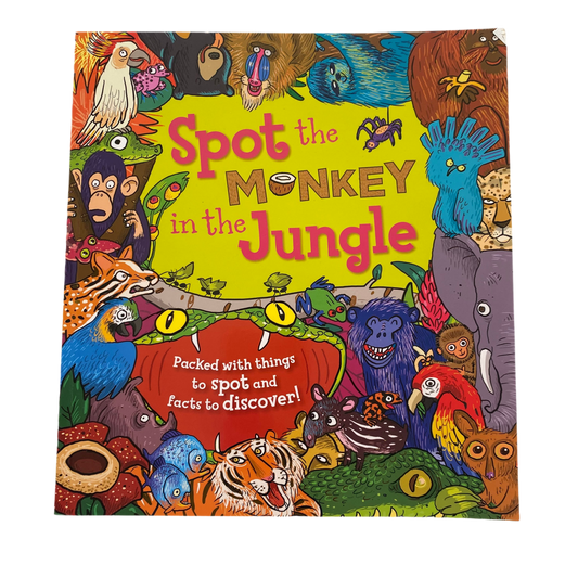 Spot The Monkey In The Jungle Look & Find Book