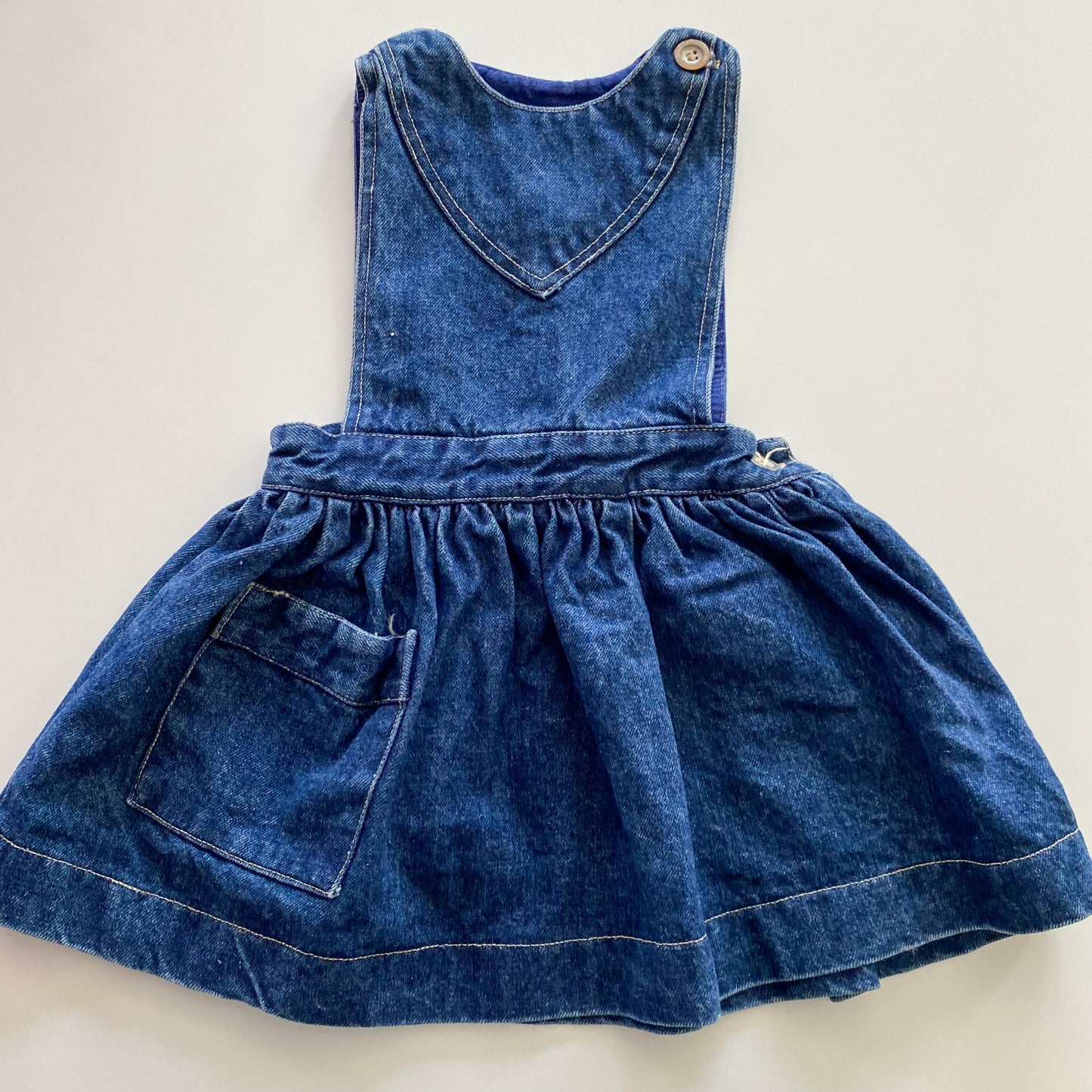 Vintage Ladybird Denim Dress - Size 3