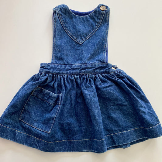 Vintage Ladybird Denim Dress - Size 3