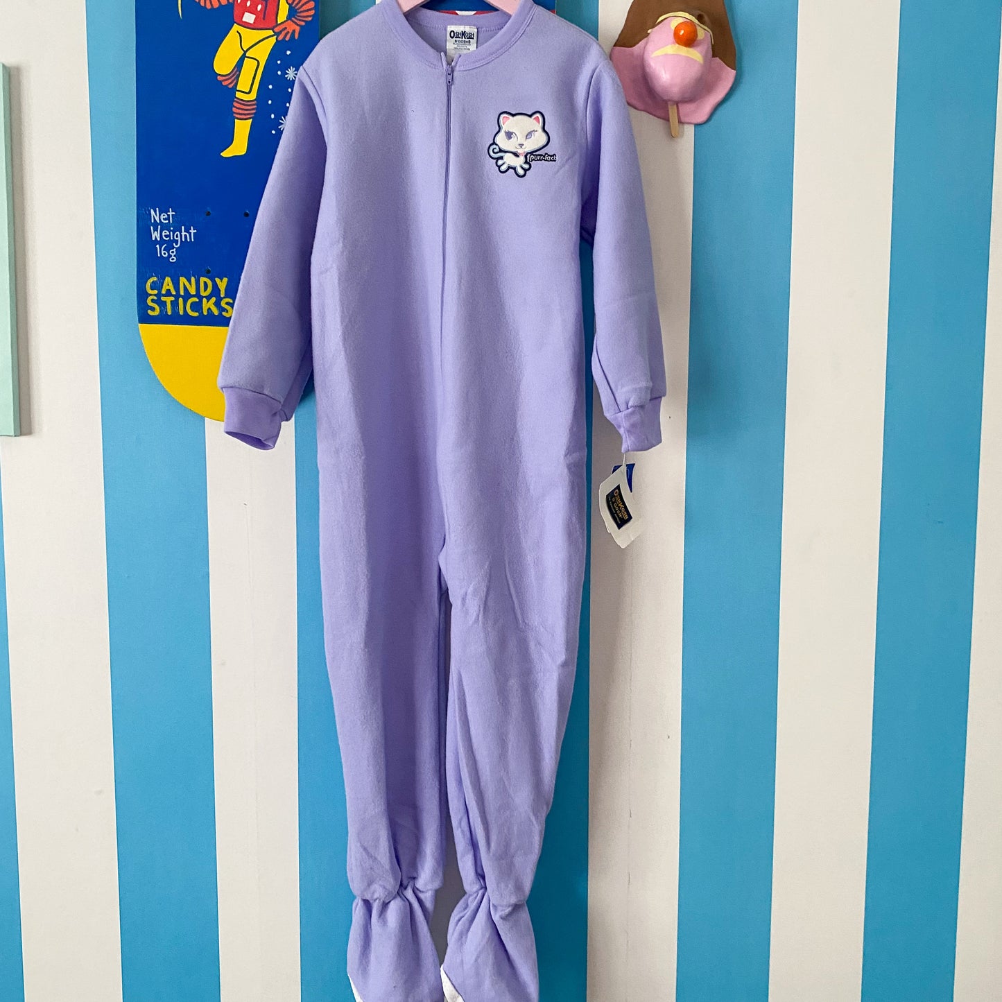 Vintage Oshkosh Footed Onesie - Size 6 (NEW)