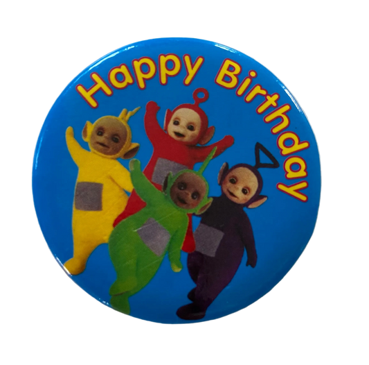 Vintage Teletubbies Birthday Badge