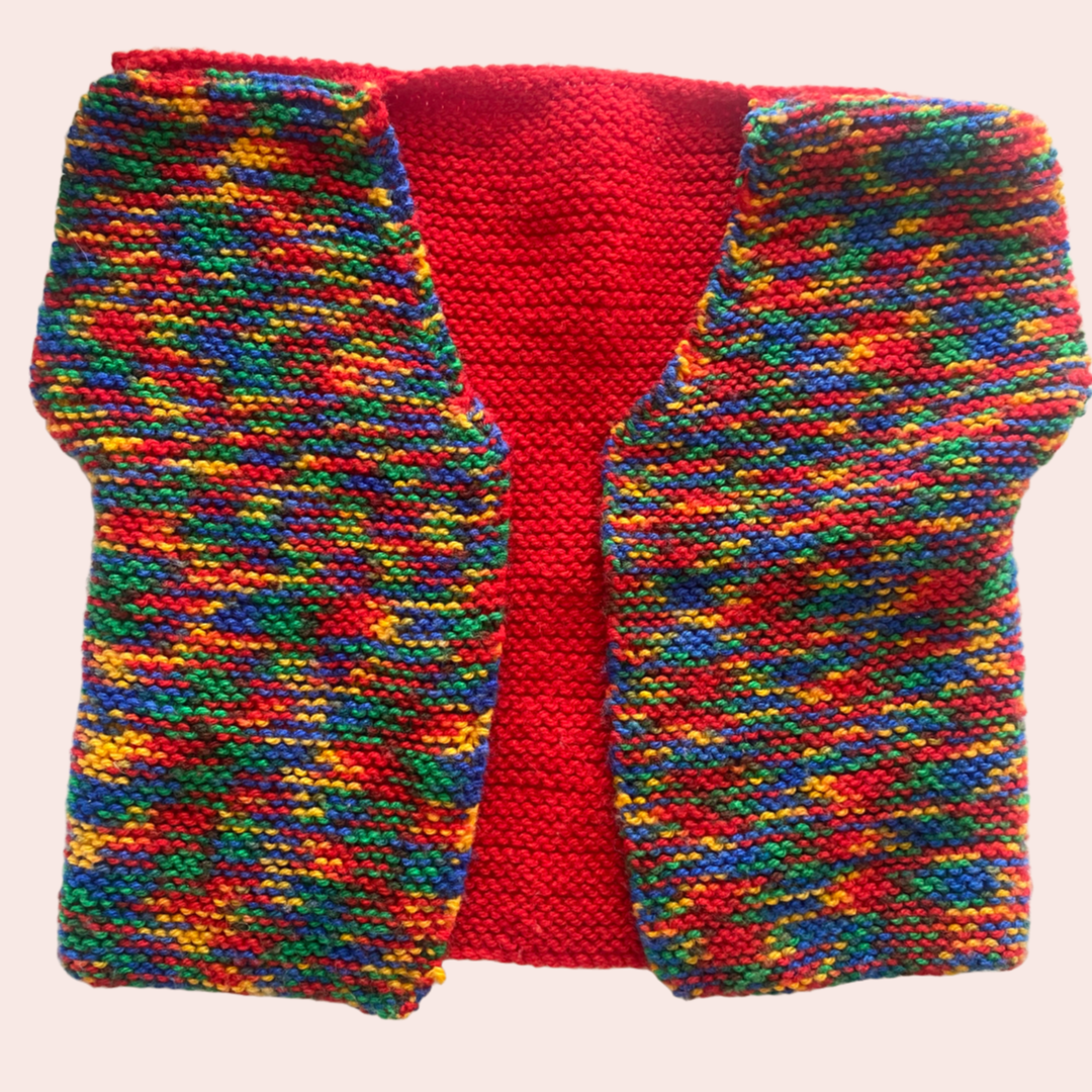 Rainbow Knit Vest - Size 1-5Y