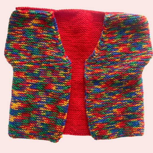 Rainbow Knit Vest - Size 1-5Y